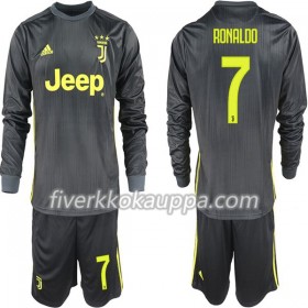 Jalkapallo Pelipaidat/Peliasut Juventus Ronaldo 7 Lasten Kolmaspelipaita 2018-2019 Pitkähihainen